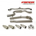 Piper exhaust Volkswagen GOLF MK6 GTI 3.0" TURBOBACK SPORTS CAT 1 SILENCER